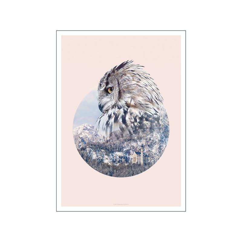 Animale în stil nordic poster estetică ilustrație peisaj natural Ursul lup imprimare pânză Walll Art Decorare acasă Decor camere