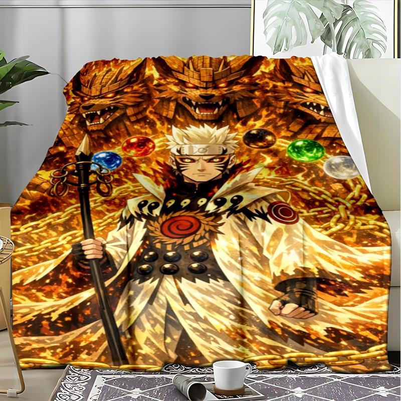 Naruto Sage Mode Print Flannel Blanket, Soft Warm Lightweight Throw Blanket for Living Room,Sofa Bed Camping Office