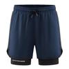 Unisex Quick-Dry Two-Piece Style Summer Sports Shorts for Running and Training