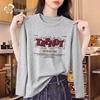 Women's American Retro Long-Sleeve Crew Neck T-Shirt