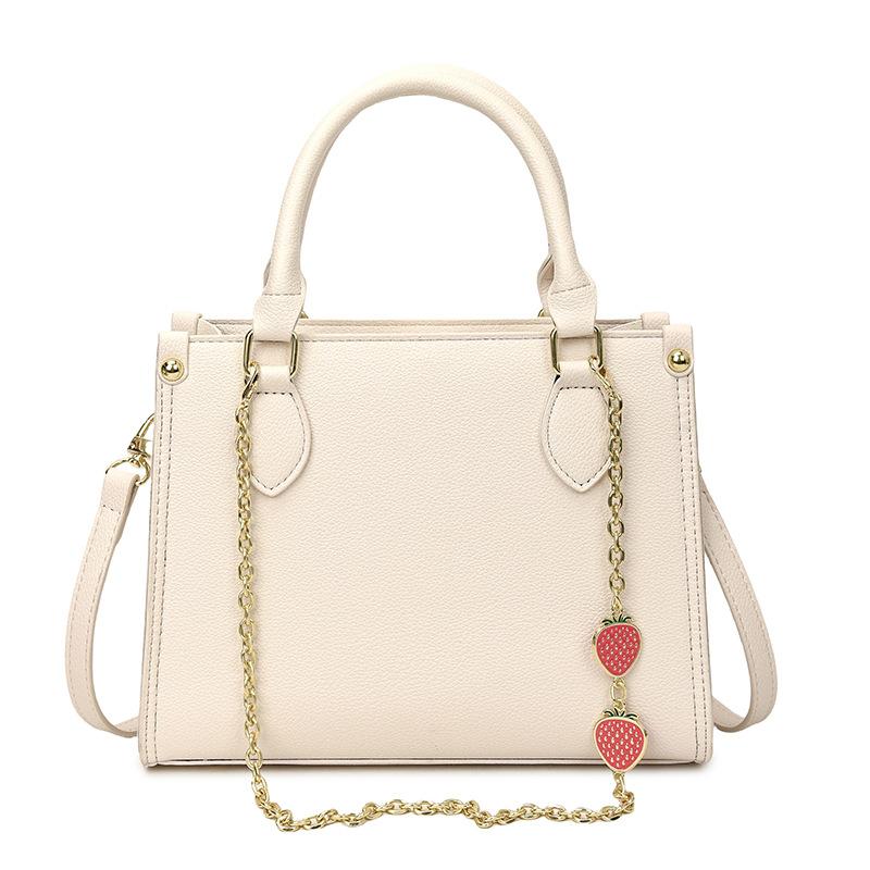 

New women s bag lazy style commuter large capacity tote bag texture fashionable shoulder messenger chain bag