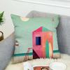 H-Henry Art Pillow Case For Car Sofa Decorative Home Double-sided Print Plush Square Throw Pillow Cushion Cover