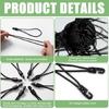 30Pcs 4mmx25cm Elastic Rope with Plastic Hook Heavy Duty Bungee Cord For Garment Repair Home Decoration And Packaging