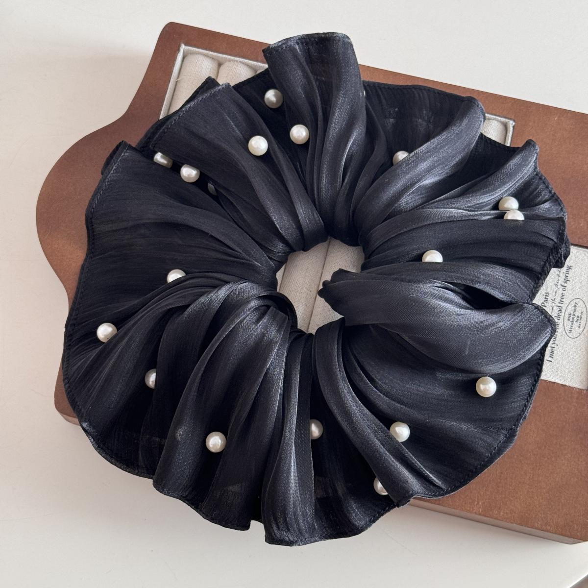 

Большая широкая эластичная резинка для волос аксессуары для девочки женщины резинки галстук жемчуг винтаж дизайнерские фасинаторы элегантный ведущий модный