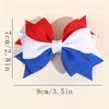Independence Day Hair Bow Clips Elegant Grosgrain Ribbon Barrettes Fahsionable Hair Accessories National Flag Theme