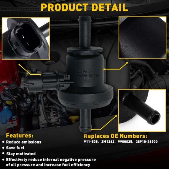 For 2006-2012 Hyundai Accent Kia Rio5 16L Vapor Canister Purge Control Valve EA