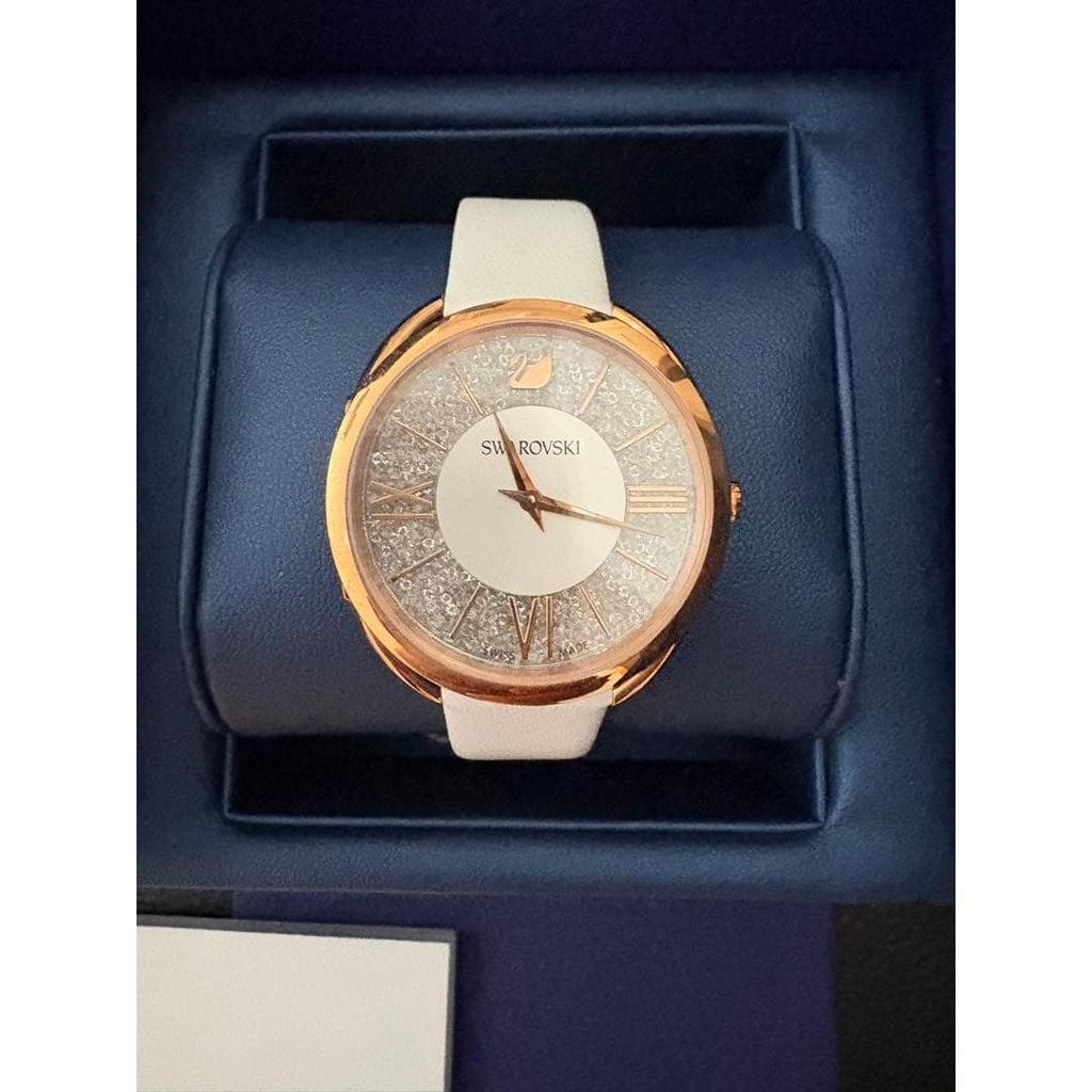 Used [Good condition] SWAROVSKI watch body rose gold white