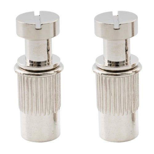 Musiclily Pro M8 Tailpiece Studs and Anchors for LP Les Paul Electric Guitars, Nickel (Set of 2)