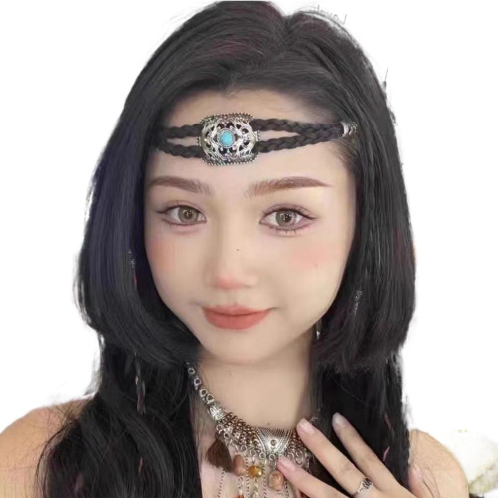 Hanfu Headwear Ethnic Style Headband Retro Tibetan Dance Hair Accessories  Women Man