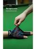 Unisex High-Elastic Anti-Slip Snooker Gloves - Fingerless, Smooth, Compression Billiards Gloves