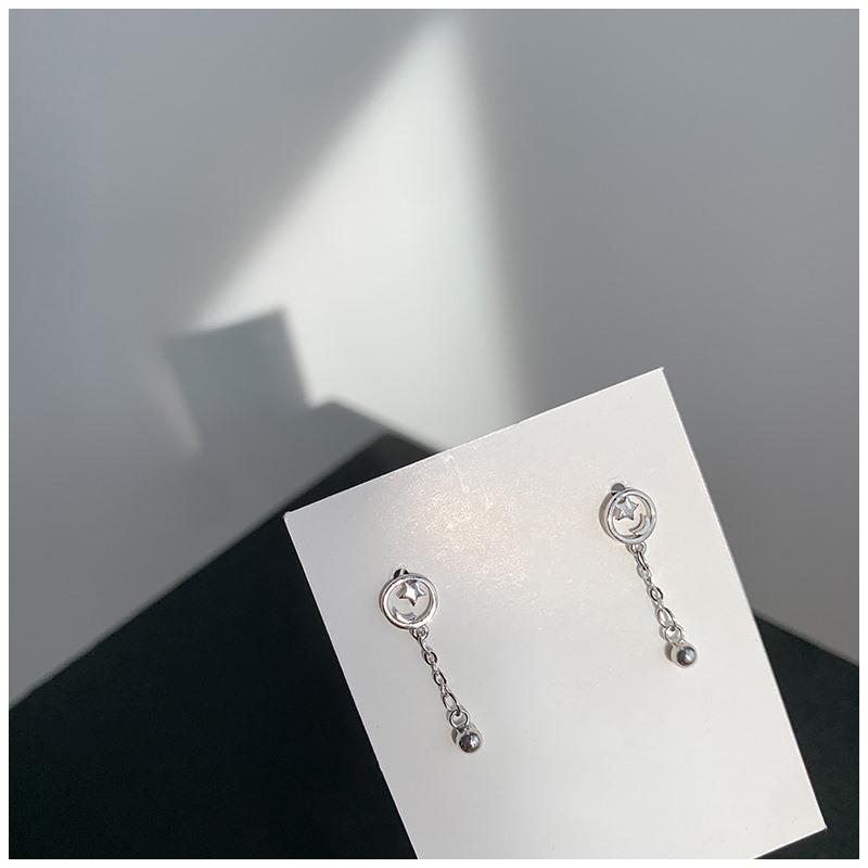 Creative Planet Face-Slimming Bead Earrings: Elegant, Versatile Korean Dangle for Students & Trendsetters