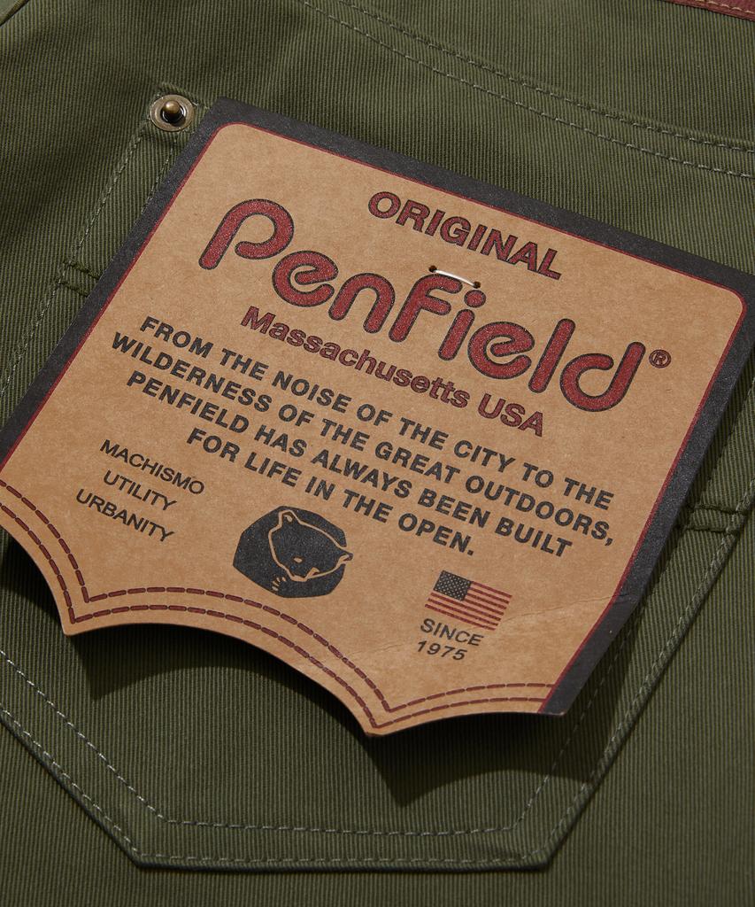 PENFIELD Cotton Double-Pleat Bermuda Pants Olive_Fs2Wp04U
