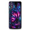 Art Purple Butterfly Phone Case for Samsung Galaxy A55 A35 A15 A14 A13 A25 A54 A51 A71 A72 A73 A32 A52 A41 5G Soft TPU Shell Bag