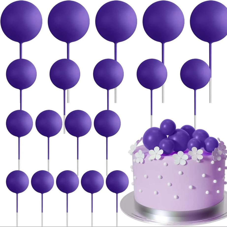 

20 шт., украшения для торта с шариками, мини-воздушные шары, топперы для торта, золотые шарики, выборки для торта, топперы для торта, шарики, украшения для торта