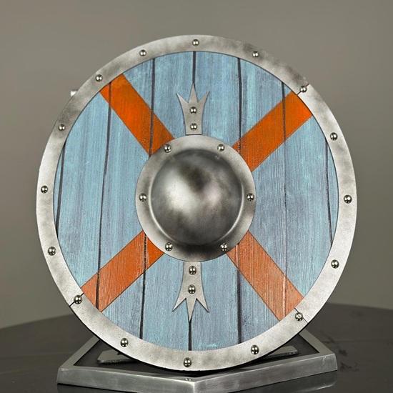 45.72 Cm Battleworn Viking Shield Wooden Viking Shield Authentic Cosplay Medieval Warrior Shield Gift