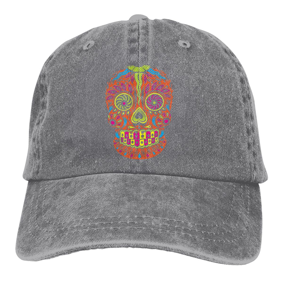 Calavera Baseball Cap Unisex Mexican Sugar Skull Funny Caps colors Women Summer Snapback Caps One Size
