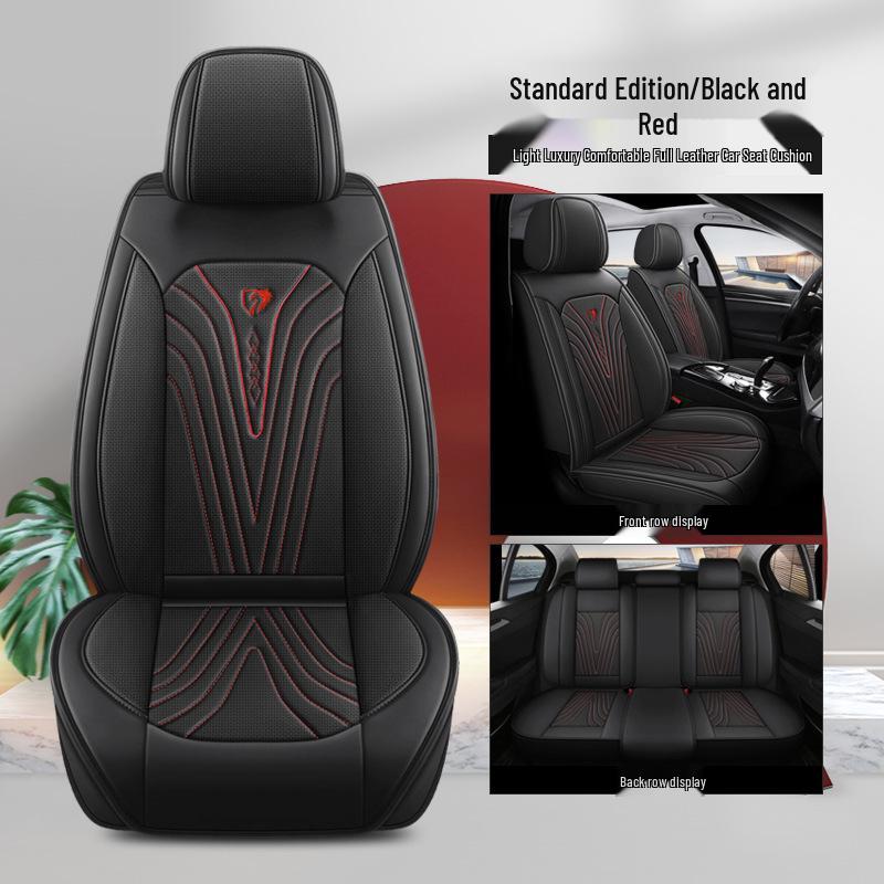 All-Season Full Leather Car Seat Cushion