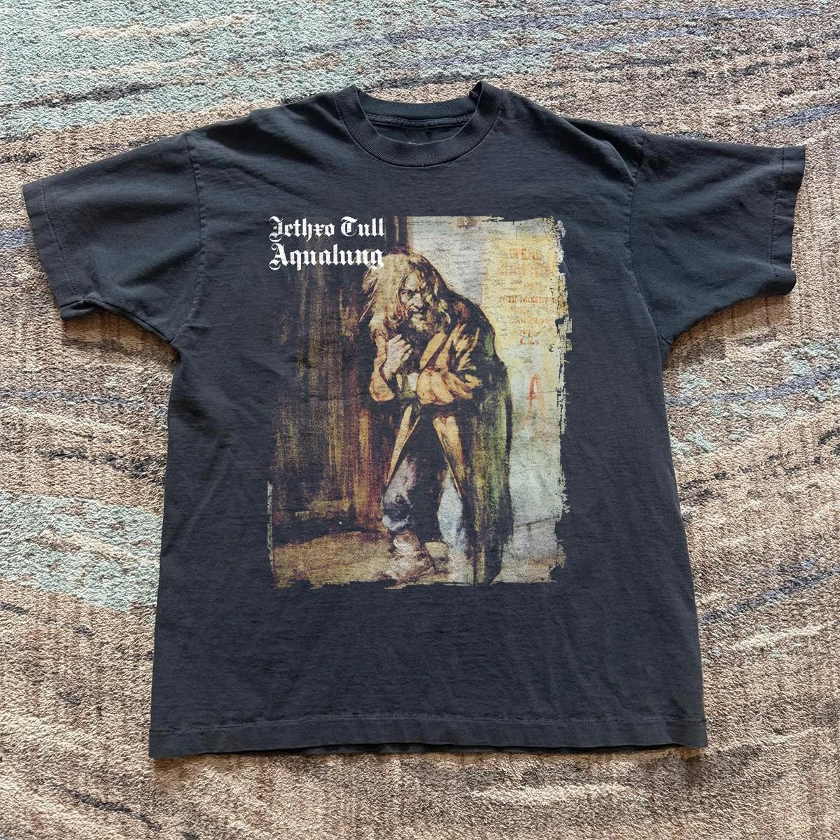 Jethro Tull - Aqualung Unisex Black T-shirt Size S-5XL S