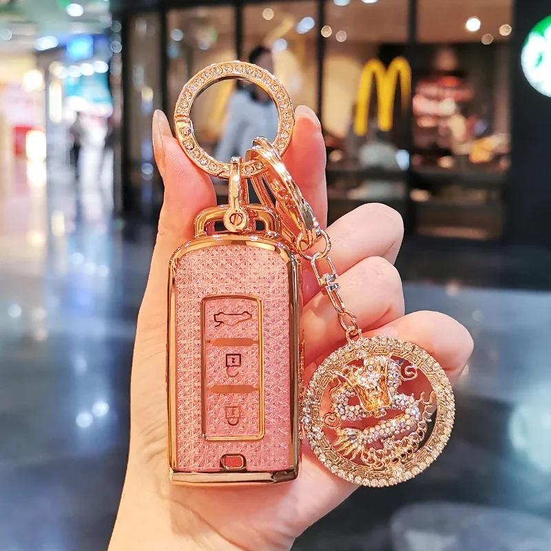 For Mitsubishi Keycase Outlander Eclipse Cross Asx Lancer Ex Pajero Pajero Sport Keycover Keyshell Keychain Car Key Bag Car Keys