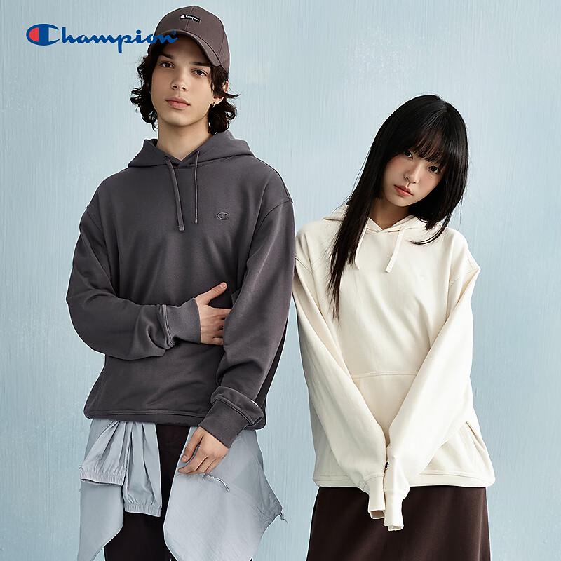 Champion Men's Trendy Solid Color Hooded Sweatshirt