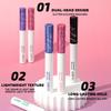 2-in-1 Doppelköpfiger Mascara Glitzer Schimmer & Matte Farbe Wasserfest Wischfest Wimpern Make-up 6 Farbtöne
