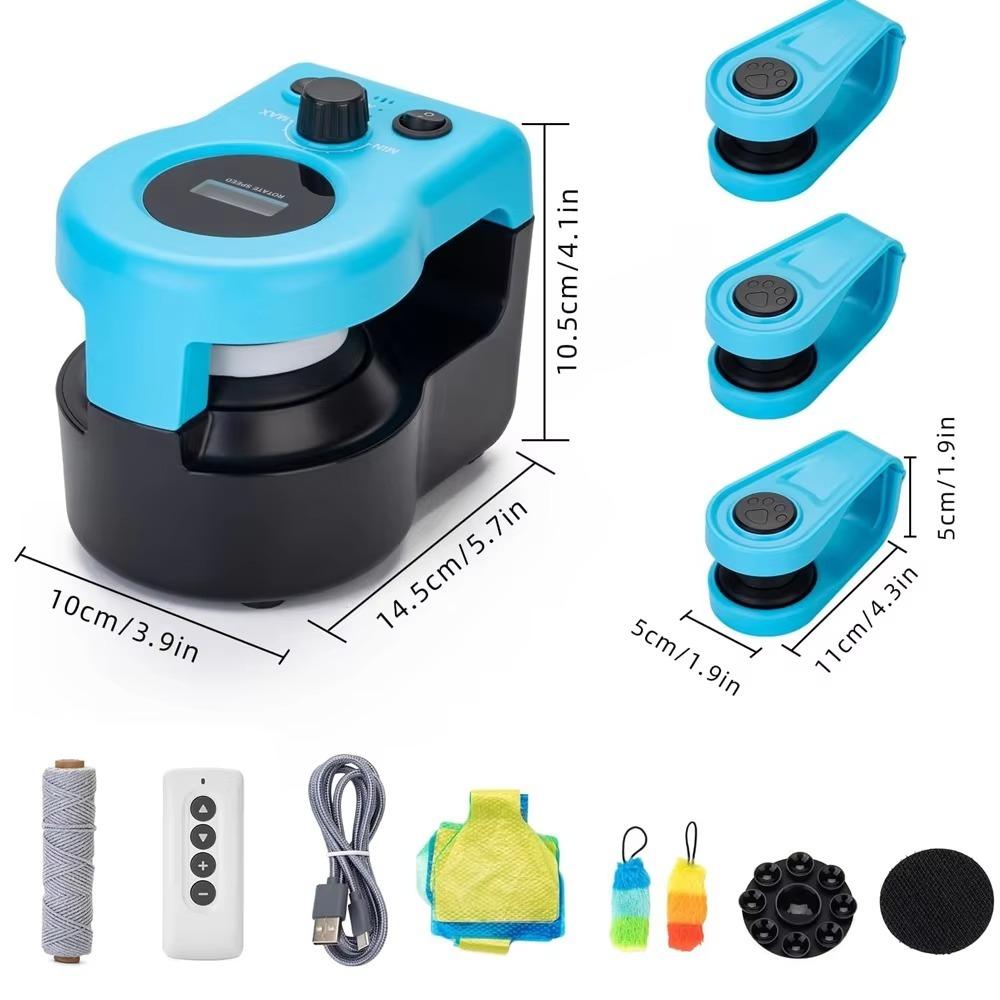 

Новые игрушки для кошек с регулируемой скоростью, интерактивный пульт дистанционного управления, кошачье колесо, тренажер, многофункциональный ABS, игрушка для охоты на кошек, для помещений белый