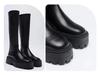 2024 New ZV Over-the-Knee Long Boots for Petite Women - High Thick Sole, Simple Side-Zip Knight Style