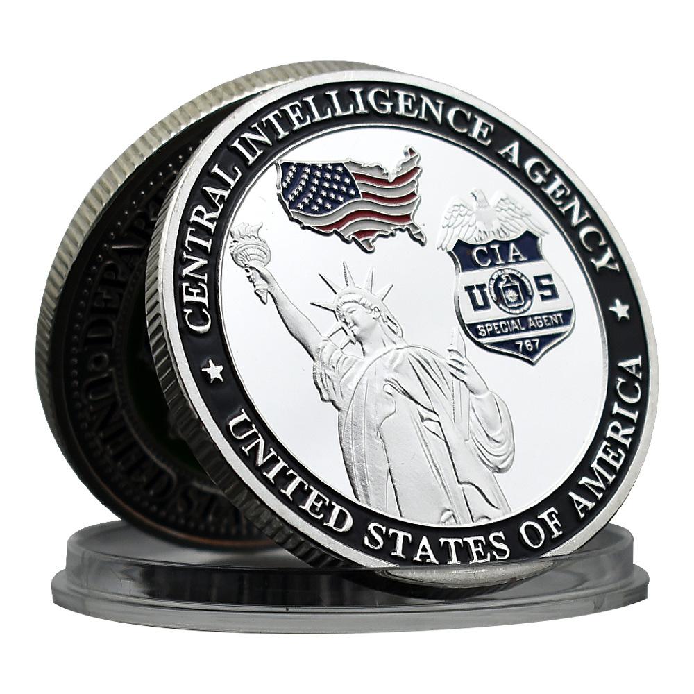Statue of Liberty Medal of Honor Challenge Coin Commemorative Gift Metal Medal Collection Gift, Blocks