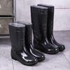 Very Cheap Wear-resistant Beef Tendon Sole Rain Shoes Men's Waterproof Shoes Non-slip High Construction Site Rain Boots with Cotton Warm Water