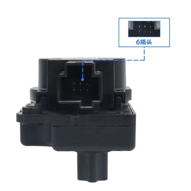 Heater Blend Door Actuator 13372987 6 Pin Service Part for Dashboard HVAC Temperature Door Repair on Select Vehicle Applications Use