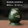 Tea Ceremony Utensils: Straightened Ceramic Chasen and Chasen Stand for Matcha Tea Making (Green)