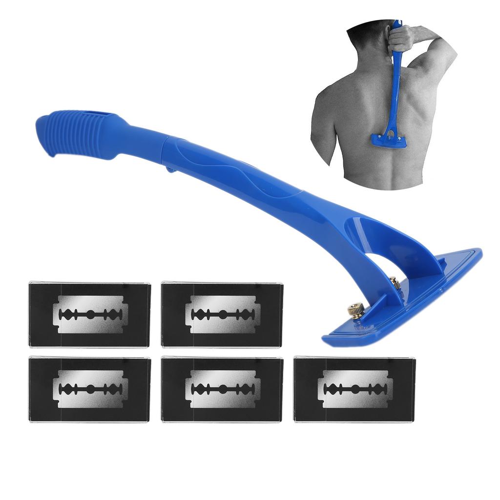 Men's Foldable Back Hair Shaver Safety Body Hair Razor Plastic Back Hair Removal Tool