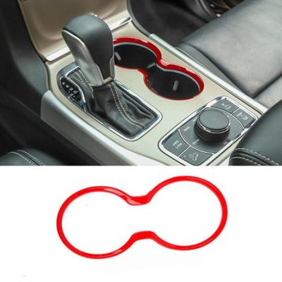 Front Gear Shift Cup Holder Cover Trim Ring for Jeep Grand Cherokee 2011-21 Red