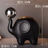 Minimally Artistic Sculptur black electroplated gold ball resin arch Figurines Creative Art Ornaments Desktop Decoration Crafts