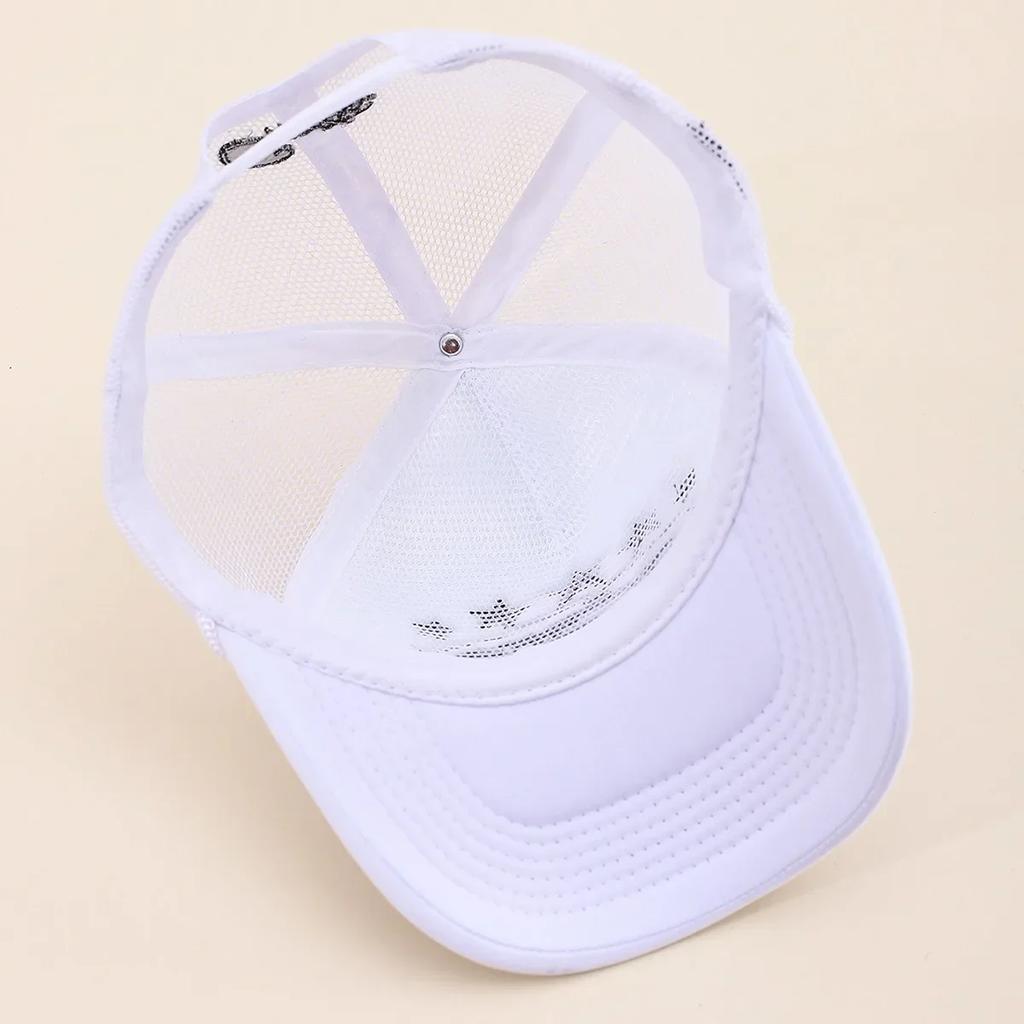 Unisex Männer Frauen Kappe Pentagramm Stickerei Baseball Netzmützen Frühling Sommer Outdoor Verstellbar Lässige Hüte Sonnenschutzhut