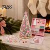 Bead Craft Kit for Christmas DIY Beaded Tree Adults, Kit, Ornament Crafting Set 3D Handmade Holiday Tabletop Mantel Decoration Desktop