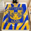 1Pc Tigres UANL Print Flannel Blanket High Quality Warm Comfortable Cover for All Seasons Perfect for Gifts Home Decor