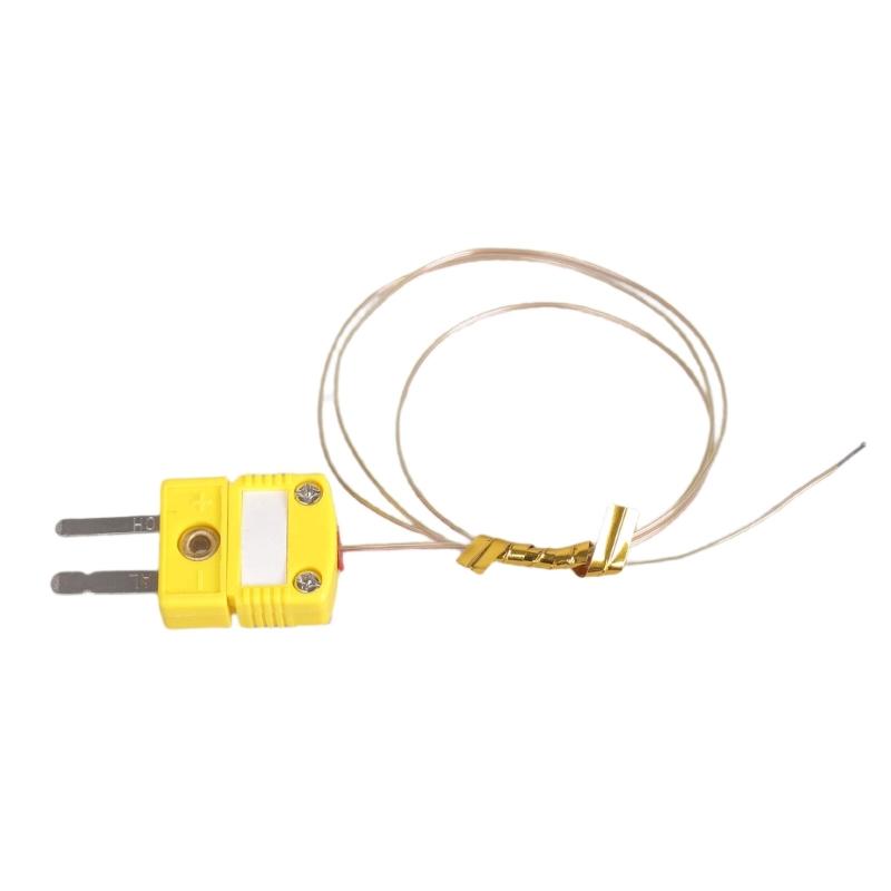 High Accuracy K Type Thermocouple Probe Cable with Coating Quick Connect Plugs Oxidation Resistant for Industry