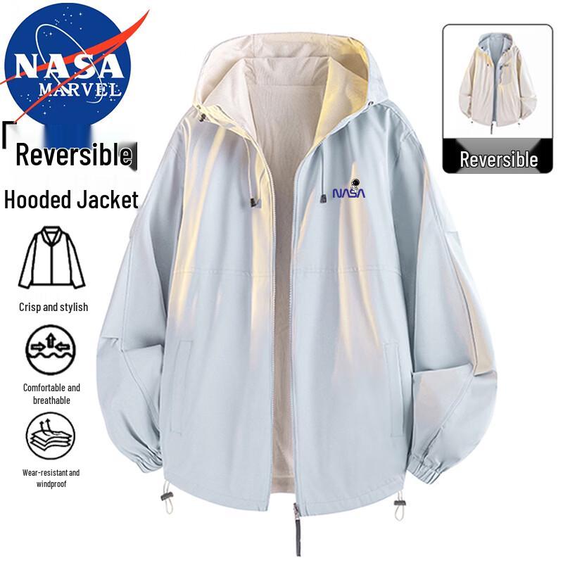 NASA MARVEL Men's Reversible Hooded Jacket