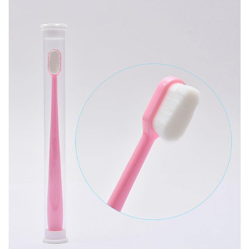 Soft Bristle Toothbrush Adult Cleaning Toothbrush Ultra-fine Soft Toothbrush Super Soft Teeth Deep Cleaning Portable Toothbrush