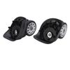 1 Pair A88 Porous Wheel Suitcase Luggage Replacement Casters for Travel Bags Large SizeLarge Black