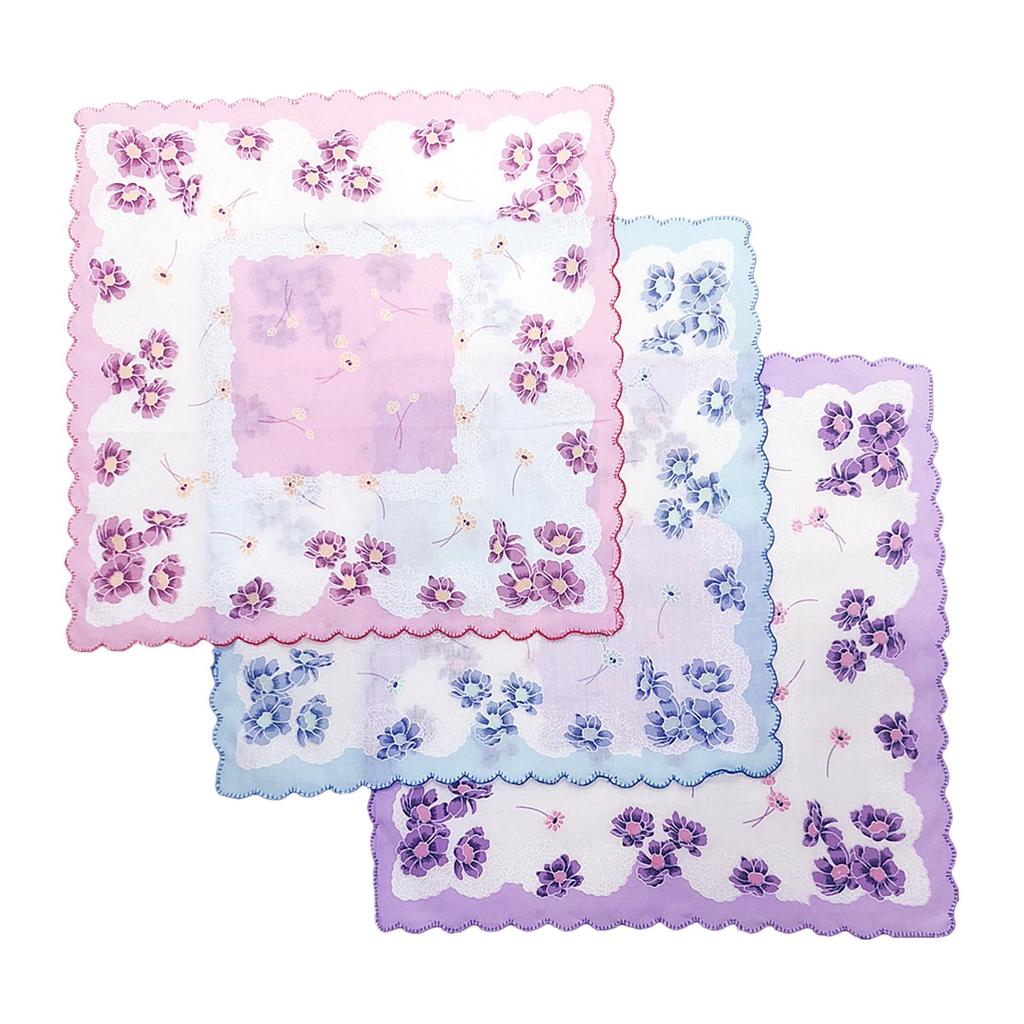 Floral Print Women's Handkerchiefs Hankies for Special Occasions