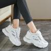 Stepping On Shit Feels Soft Sole Heightening Little White Shoes Women's 2025 New Versatile Board Shoes Non-slip Thick-soled Casual Sports Shoes