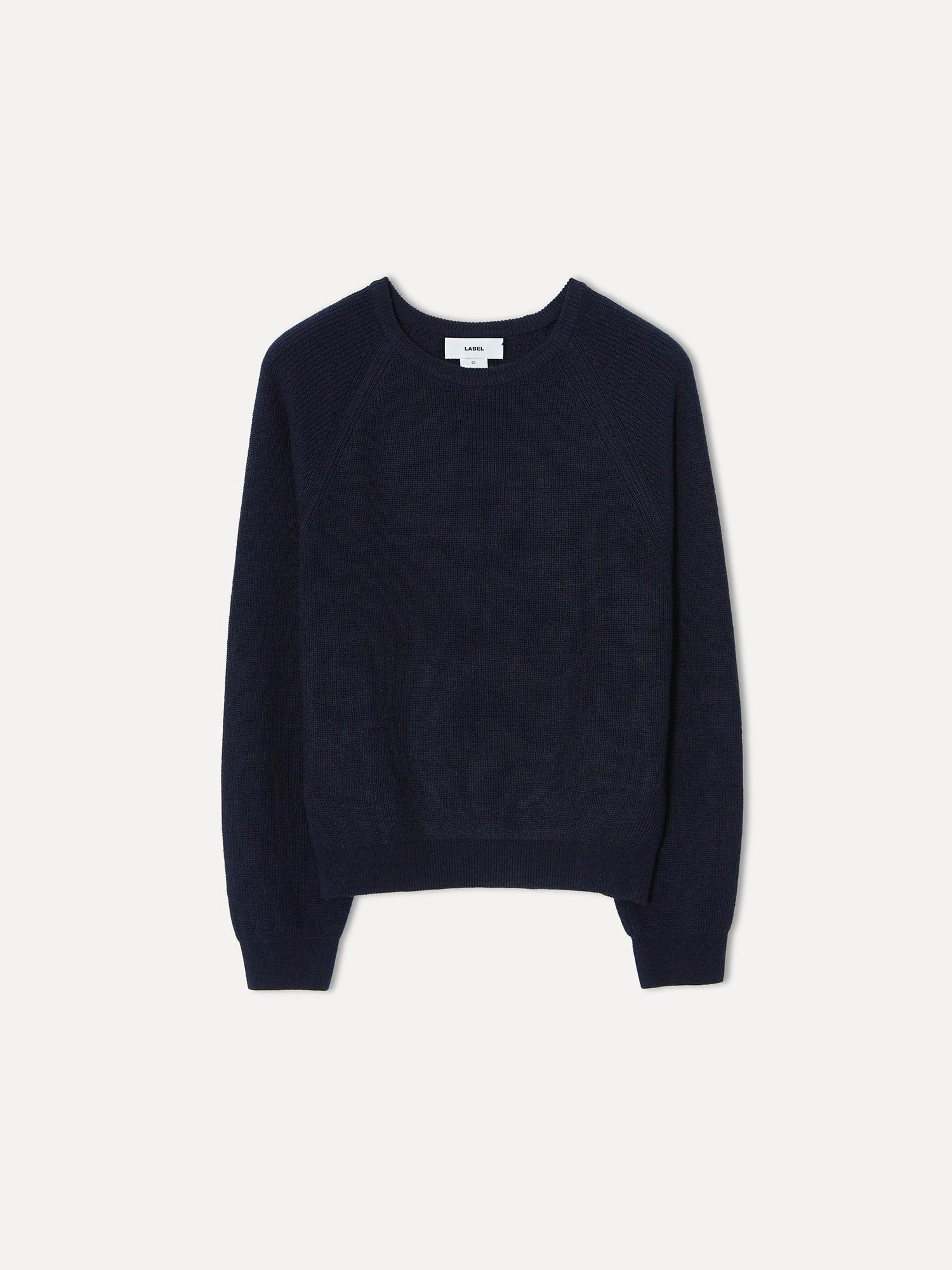 Label Archive Marlow Fisherman Sweater Navy 2