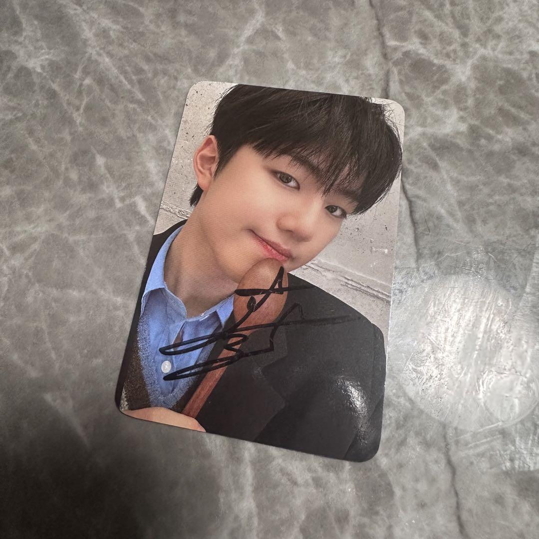 

[USED] EVNNE Park Jihoo Trading Card Sign ktown4u Cafe Be