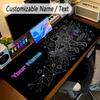 Astronaut Space Theme Personalized Mouse Pad Custom Name Text Non Slip Desk Pad For Laptop Office Desktop
