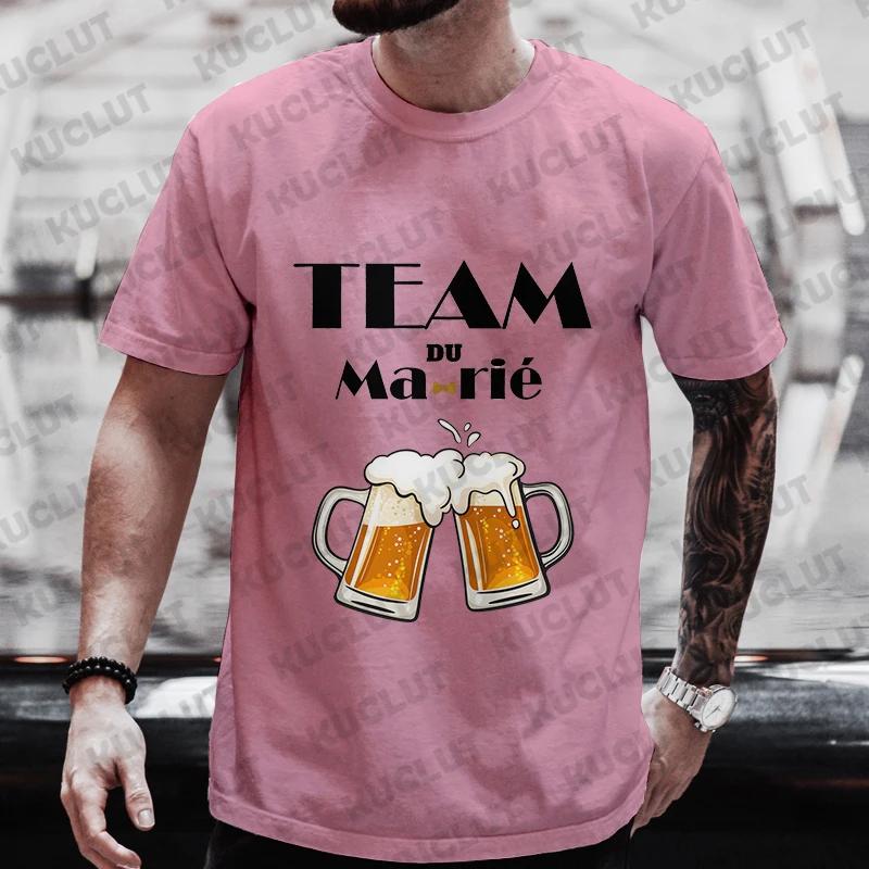 Boyfriend Evg Future Team Groom Man T Shirt Single Farewell Tees Bachelor Stag Party Tshirt Engaged Wedding Beer Graphic Tops