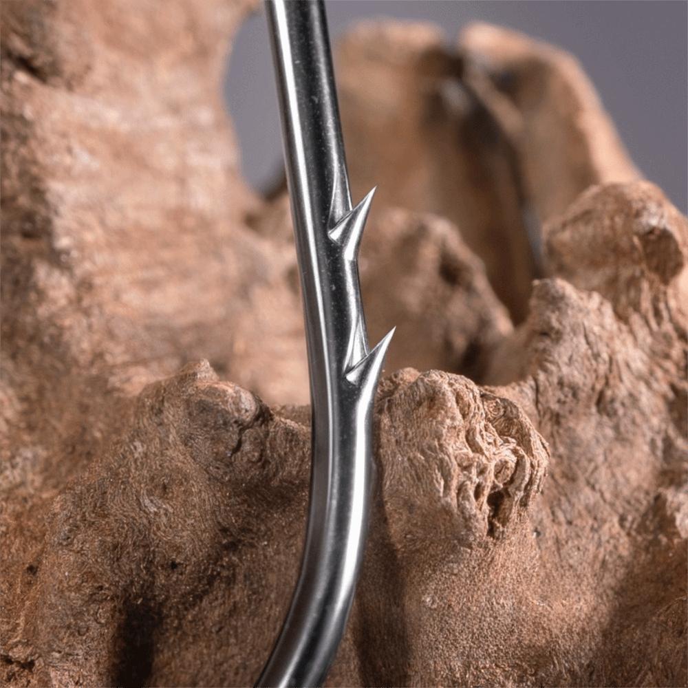 50/100pcs 50-100 Pieces Long Shank Fishing Hooks Bait Holder Jig Hooks Freshwater Fishing