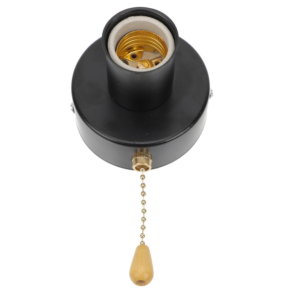 Ceiling Bedside Light Switch Wire The Lamp Holder with Pull Chain Stainless Steel Pullswitch