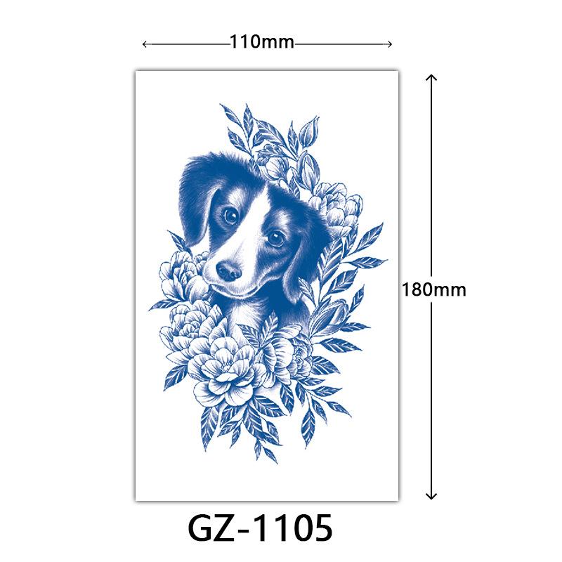 Juice Tattoo Stickers, Herbal Tattoo Stickers, Semi-Permanent English Letter Tattoo Stickers Tattoo